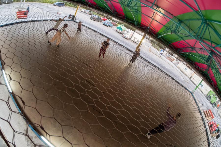 Autoscooter am Haus der Statistik